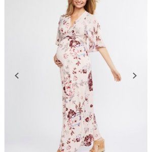 Jessica Simpson Maternity Pink Kimono Dress